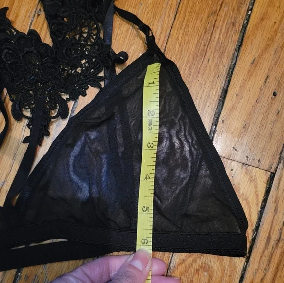 Dark‎ Romantic Goth Victorian Hanky Panky Roxie Bralette sz large NWT Witchycore - Picture 8 of 9